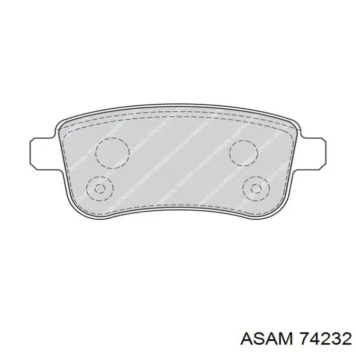 Колодки дисковые  Asam 74232 цена, от 12.60 USD