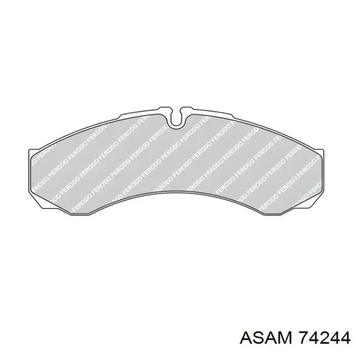 Колодки дисковые  Asam 74244 цена, от 21.73 USD