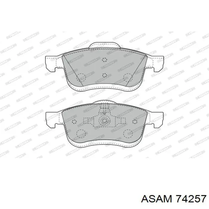 Колодки Asam 74257 цена, от 20.87 USD
