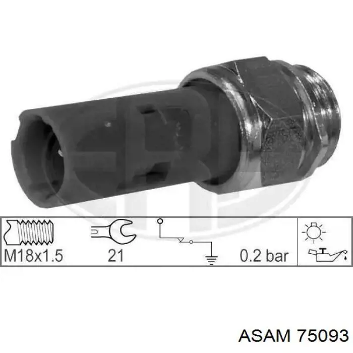 Датчик давления масла двигателя Asam 75093