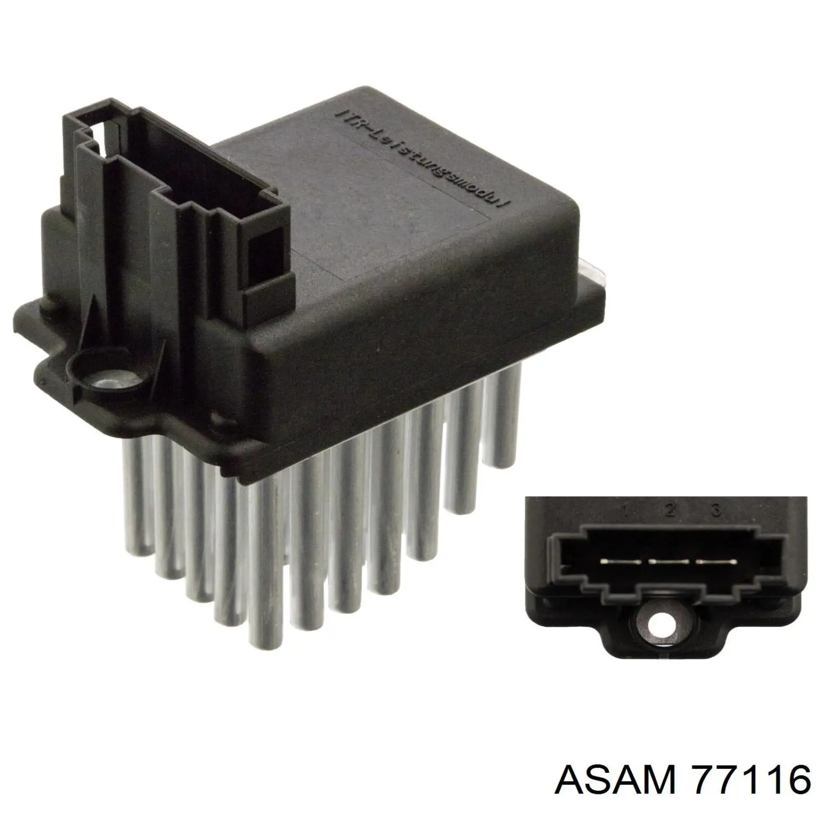 77116 Asam резистор (сопротивление вентилятора печки (отопителя салона))