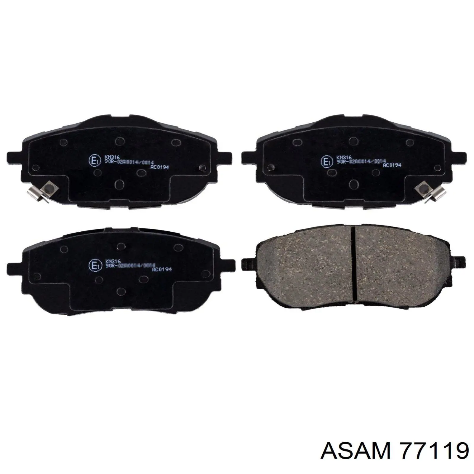 Купить 77119 Asam Колодки тормозные