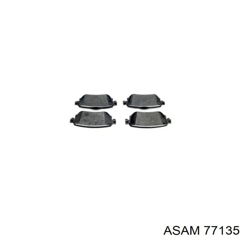 Задние тормозные колодки 77135 Asam