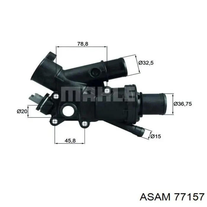 Купить 77157 Asam Автомобильный термостат