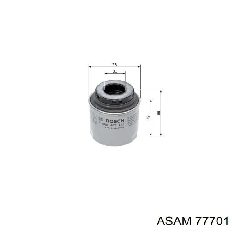 Масляный фильтр 77701 Asam