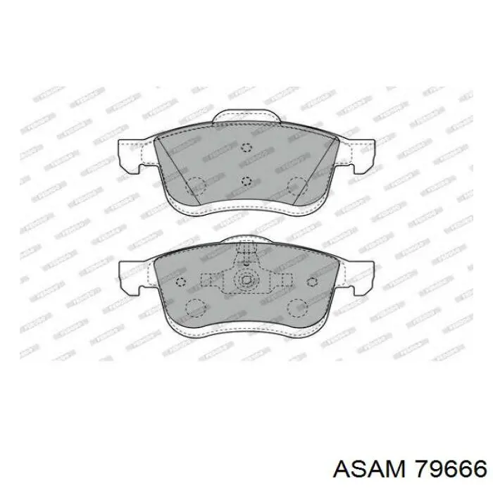Купить 79666 Asam Колодки тормозные
