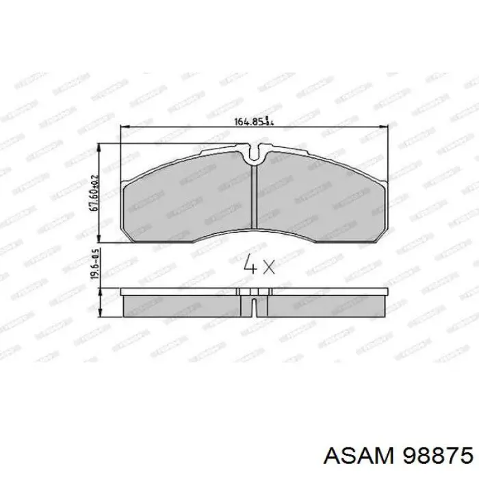 Ступица передняя 98875 Asam