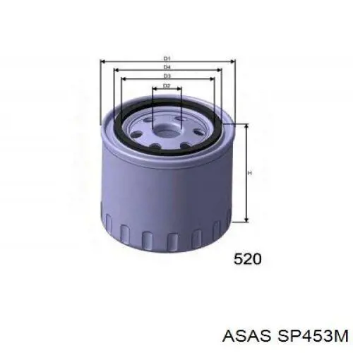 SP453M Asas Фильтр топлива