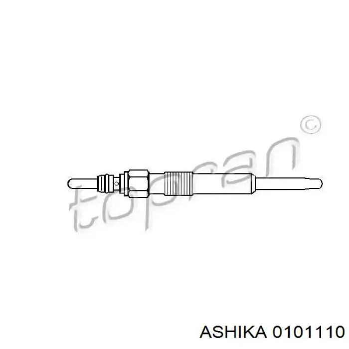 Свечи накала 0101110 Ashika