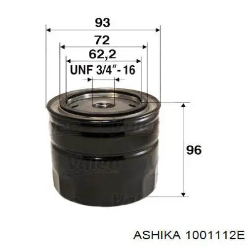 10-01-112E Ashika масляный фильтр