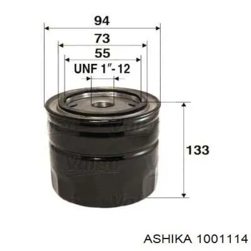 Масляный фильтр 1001114 Ashika