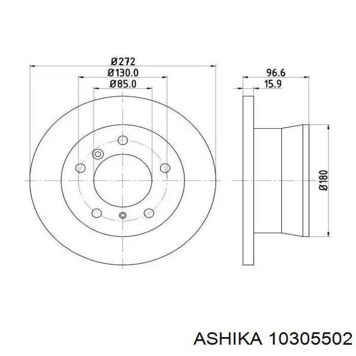 Рулевая тяга 10305502 Ashika