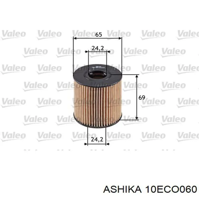 Масляный фильтр 10ECO060 Ashika