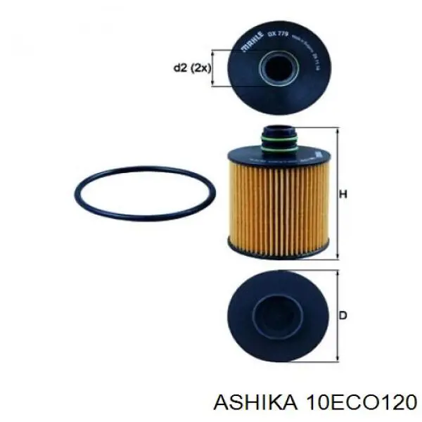 Купить 10ECO120 Ashika Фильтр центробежный очистки масла