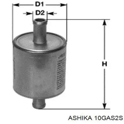 10GAS2S Ashika топливный фильтр