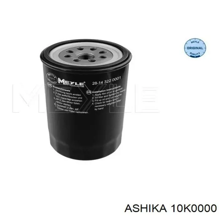 Filtro de aceite 10K0000 Ashika