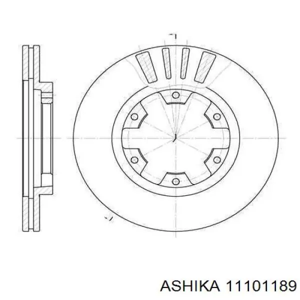 Рулевой наконечник 11101189 Ashika