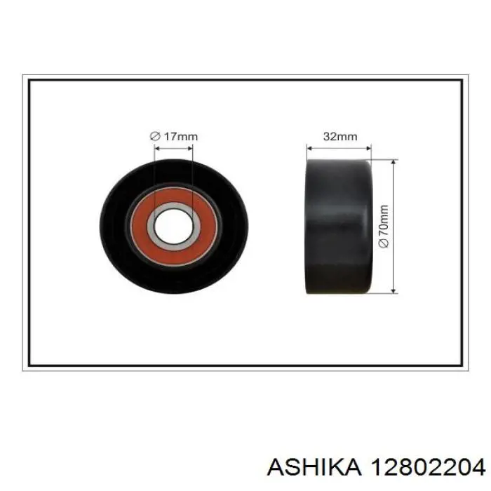 Купить 12802204 Ashika Натяжитель приводного ремня