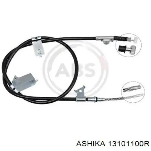 C71021ABE ABE Трос ручного тормоза задний, правый