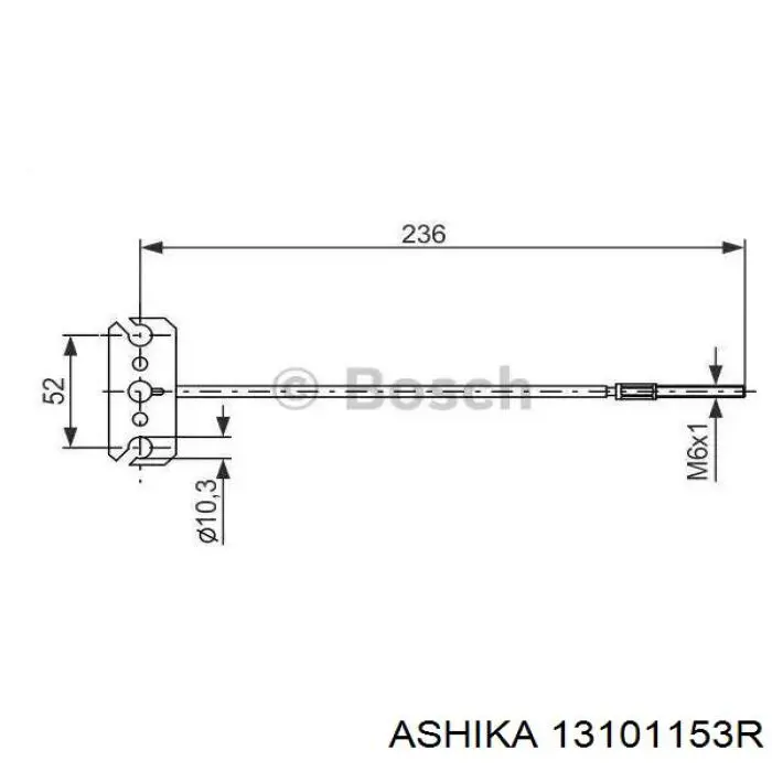 Купить 300149 Linex Задний правый трос ручника