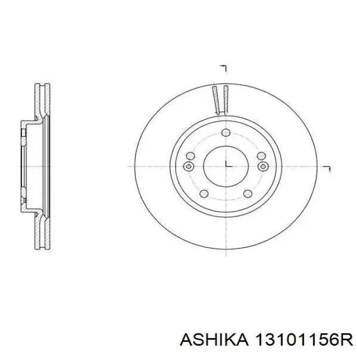 Задний правый трос ручника 13101156R Ashika