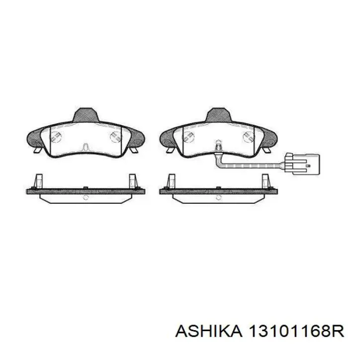 Трос ручника задний правый Ashika 13101168R