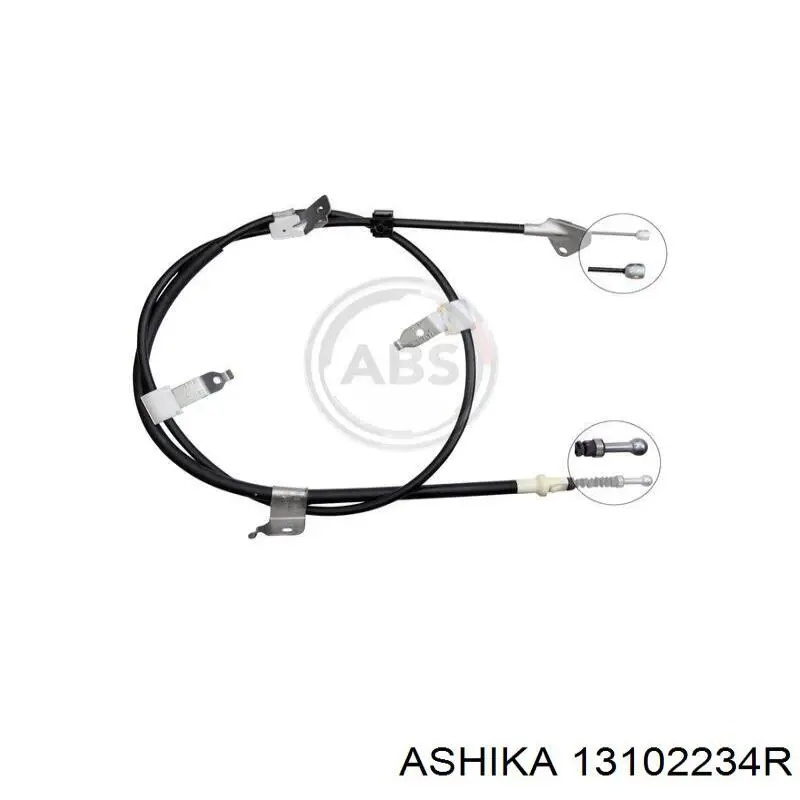Трос ручника задний правый Ashika 13102234R