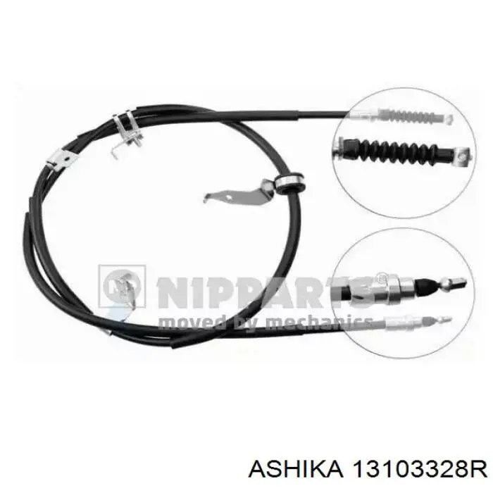 Трос ручника задний правый Ashika 13103328R