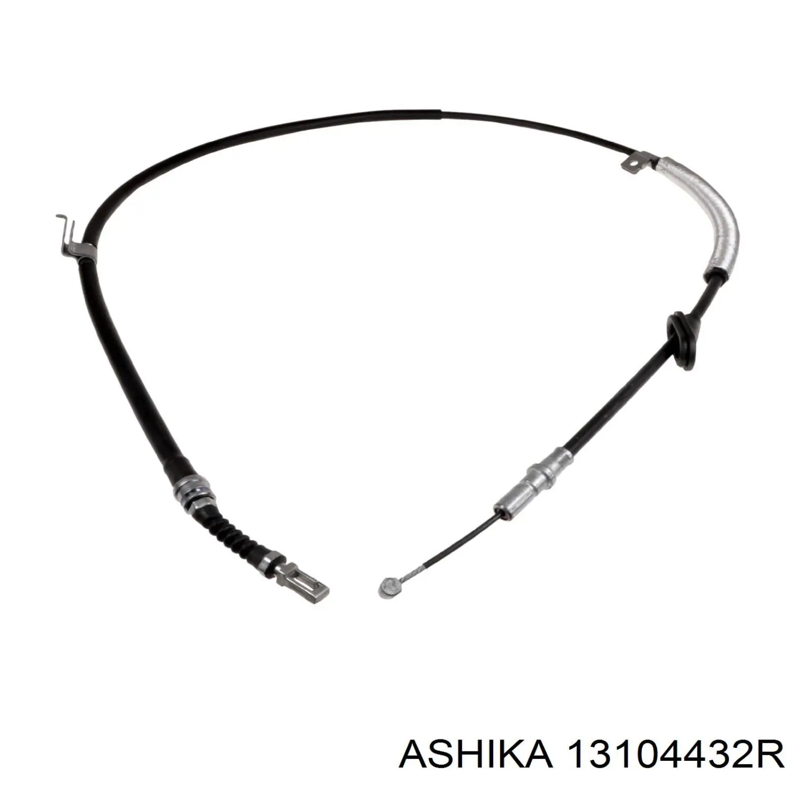 131-04-432R Ashika трос ручного тормоза задний правый