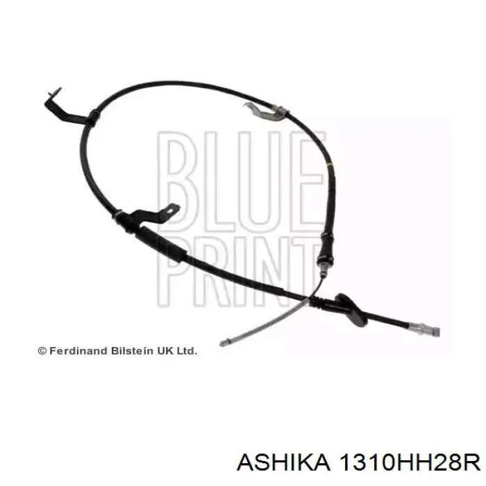 1310HH28R Ashika Трос ручного тормоза задний, правый