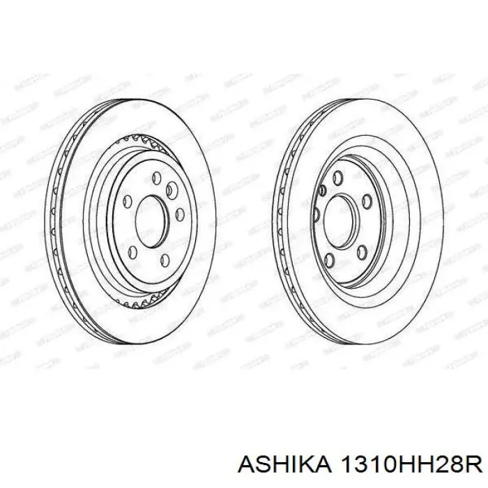 Задний правый трос ручника 1310HH28R Ashika