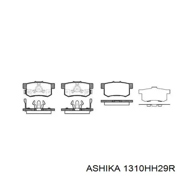 1310HH29R Ashika Трос ручного тормоза задний, правый