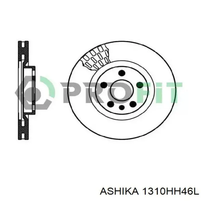 Купить 1310HH46L Ashika Трос стояночного тормоза задний левый