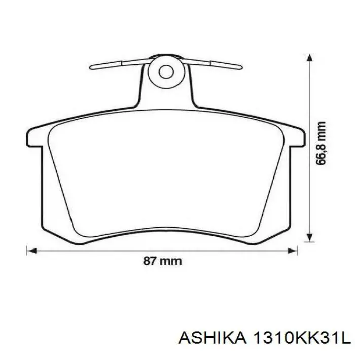 Трос ручника K17889 ABS