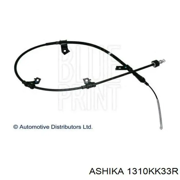 Трос стояночного тормоза задний правый Ashika 1310KK33R цена, от 19.63 USD
