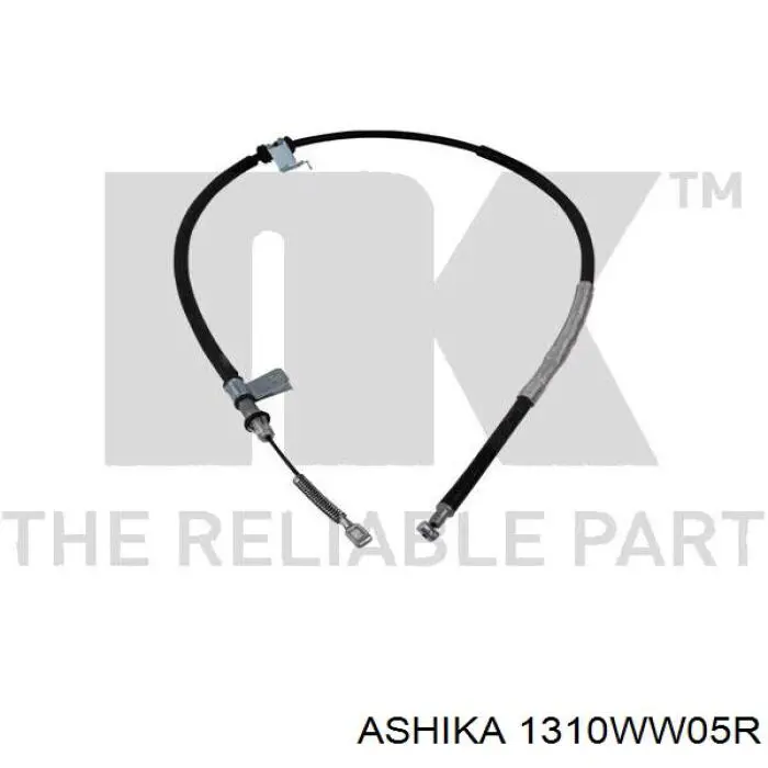 Купить 1310WW05R Ashika Задний правый трос ручника