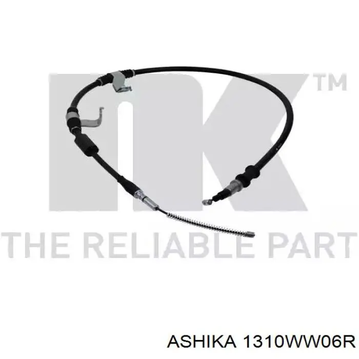 Трос стояночного тормоза задний правый Ashika 1310WW06R цена, от 18.16 USD