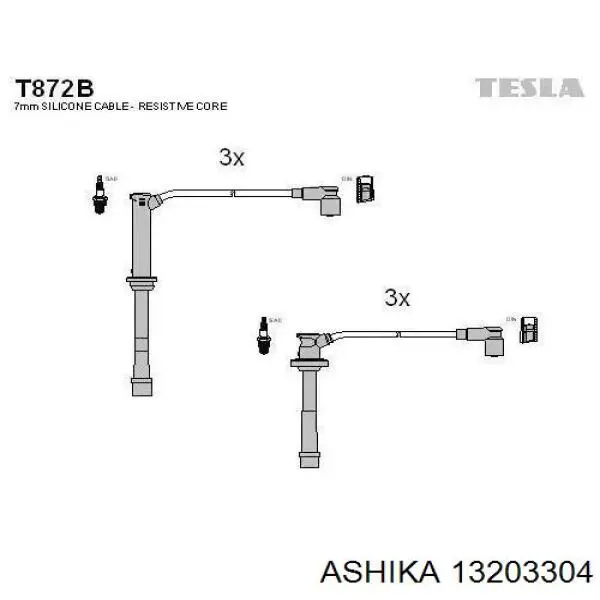 Купить 13203304 Ashika Провода высокого напряжения