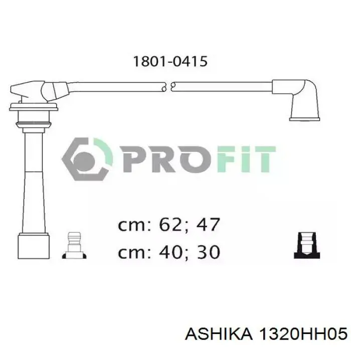 Провода зажигания Ashika 1320HH05 цена, от 21.28 USD