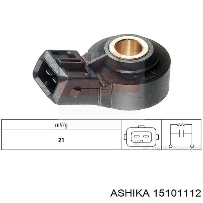 Передний левый датчик абс Ashika 15101112