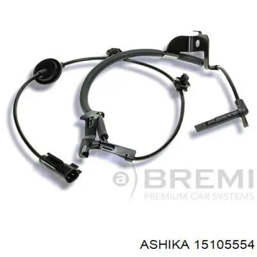 Sensor ABS trasero izquierdo 15105554 Ashika