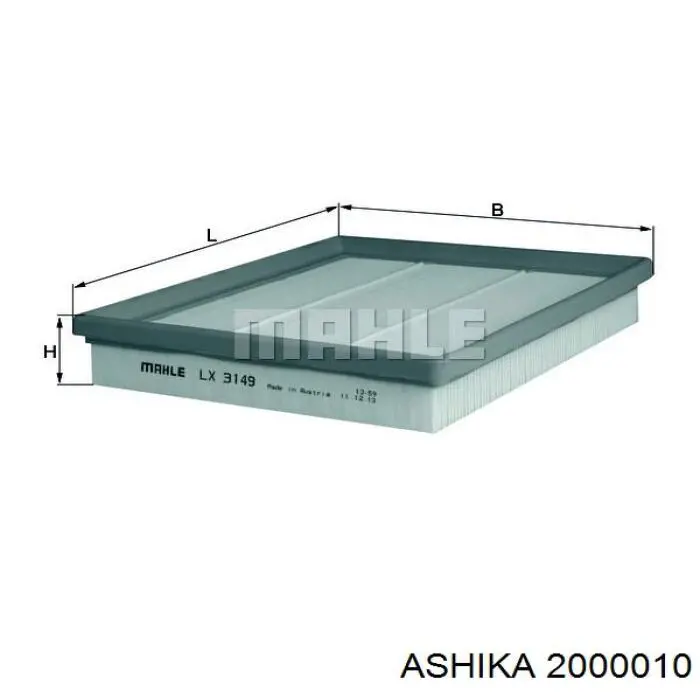 Купить 2000010 Ashika Автомобильный фильтр воздуха