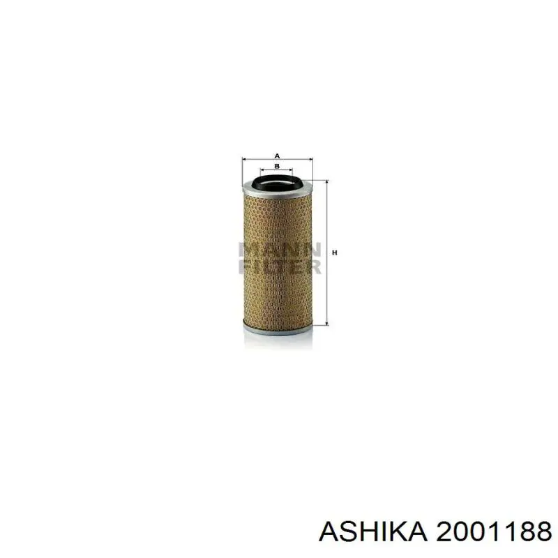 Элемент воздушного фильтра Ashika 2001188 цена, от 23.44 USD
