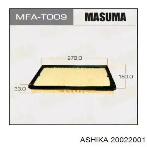 Элемент воздушного фильтра Ashika 20022001 цена, от 8.89 USD