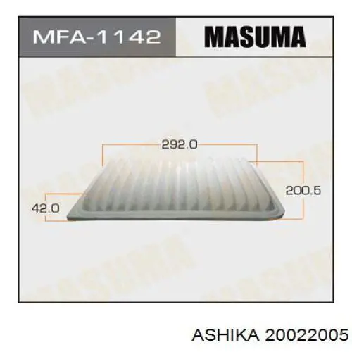 Воздушный фильтр 20022005 Ashika