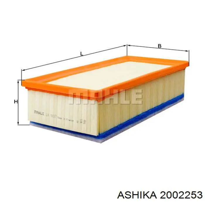 Купить 2002253 Ashika Автомобильный фильтр воздуха
