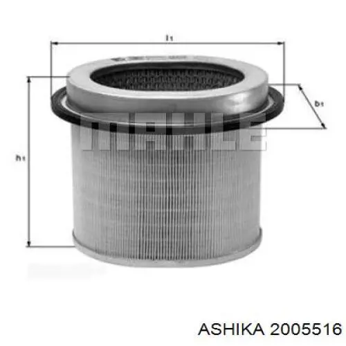 20-05-516 Ashika воздушный фильтр