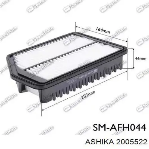 Купить 2005522 Ashika Автомобильный фильтр воздуха