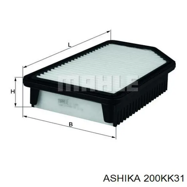 20-0K-K31 Ashika воздушный фильтр