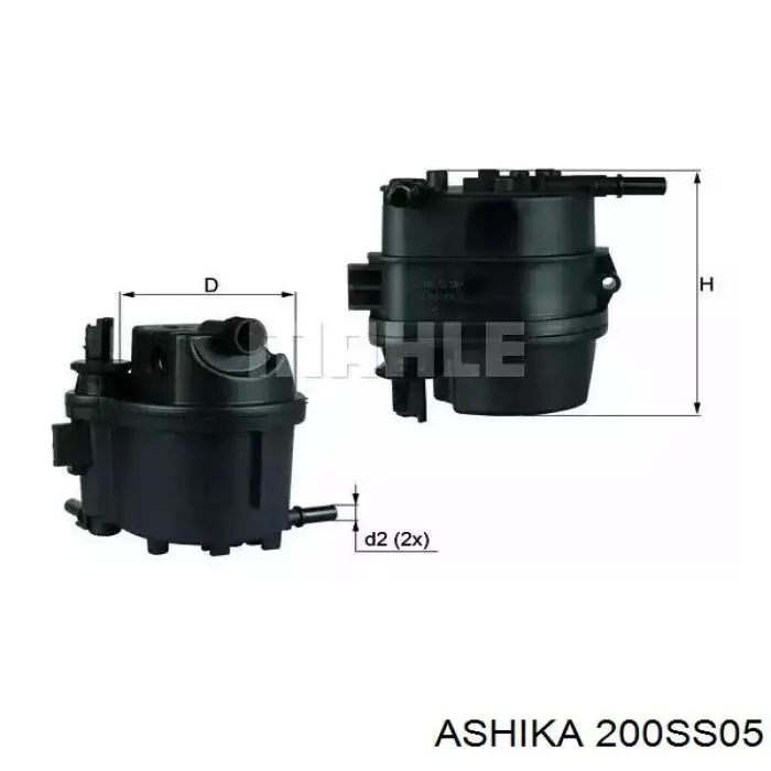 Купить 200SS05 Ashika Автомобильный фильтр воздуха